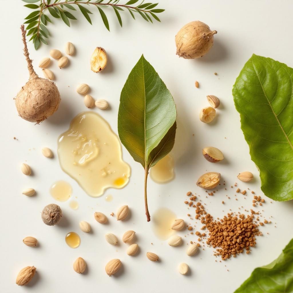 Raíces de regaliz y extracto natural