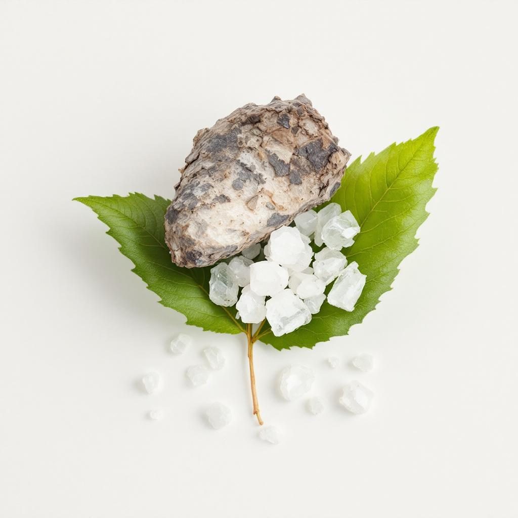 Magnésium sous forme de cristaux minéraux