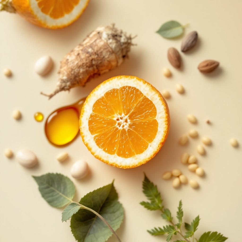 Vitamina E en forma de aceite natural