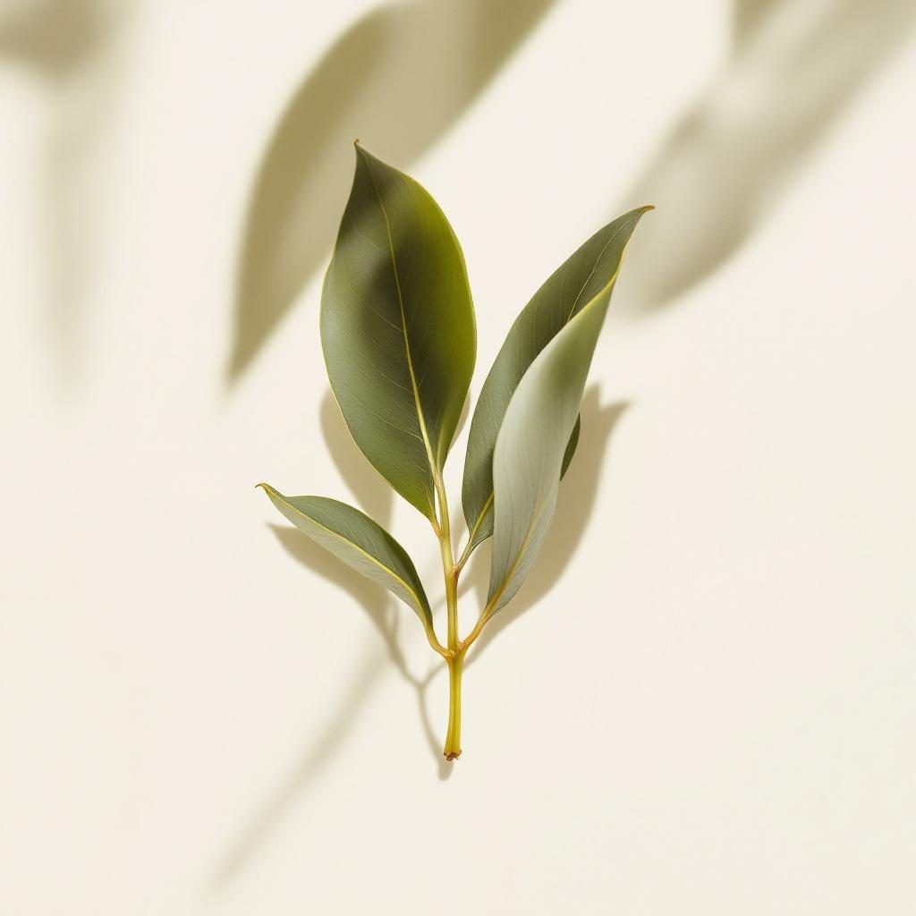 Hojas de olivo fresco