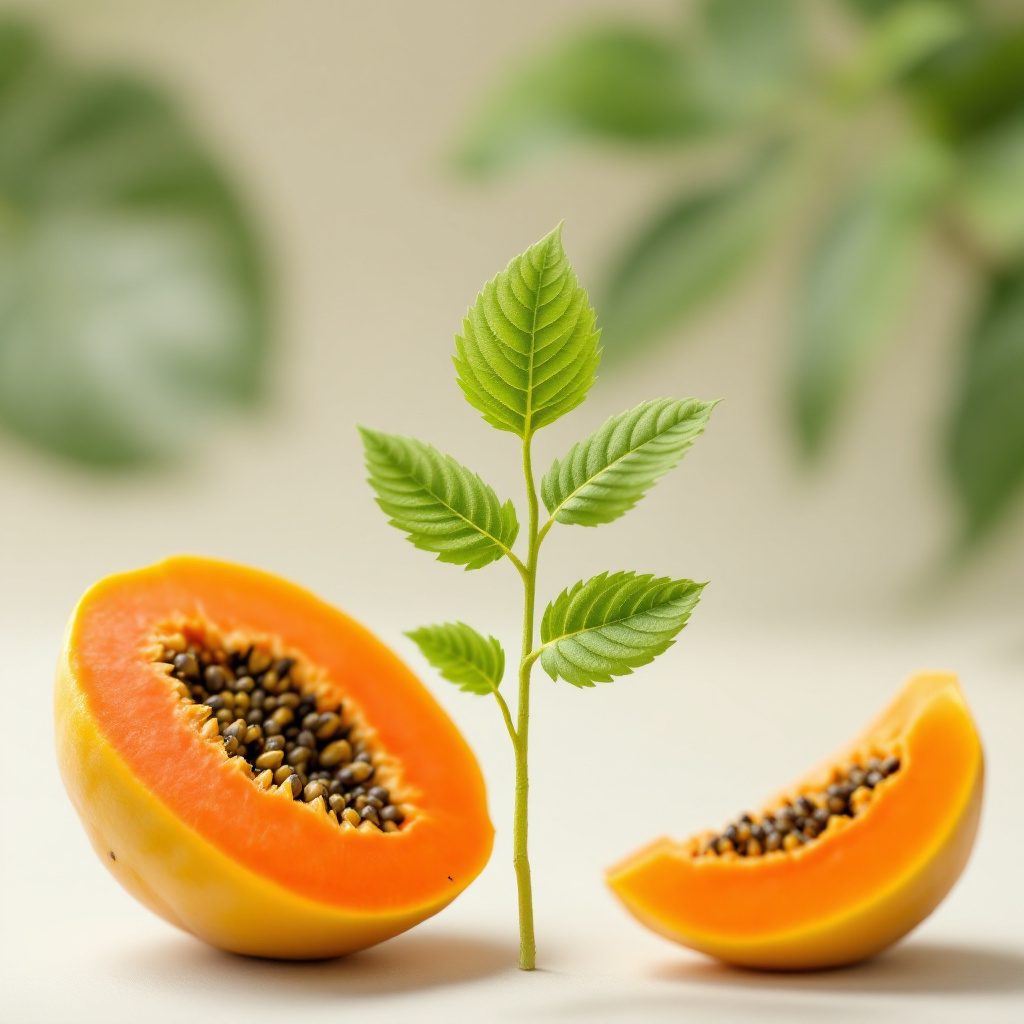 Papaya gyümölcs természetes formában