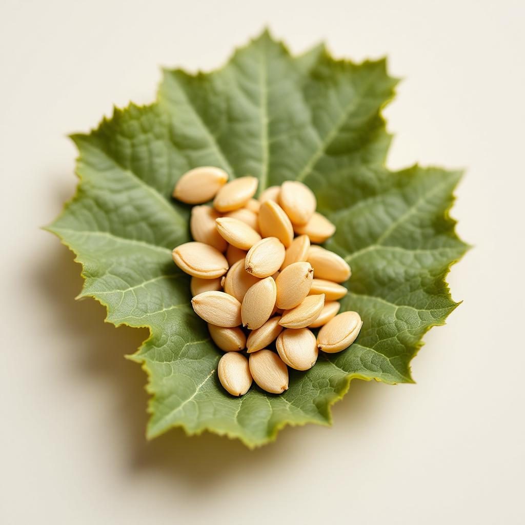 Biji labu Pumpkin Seed yang utuh