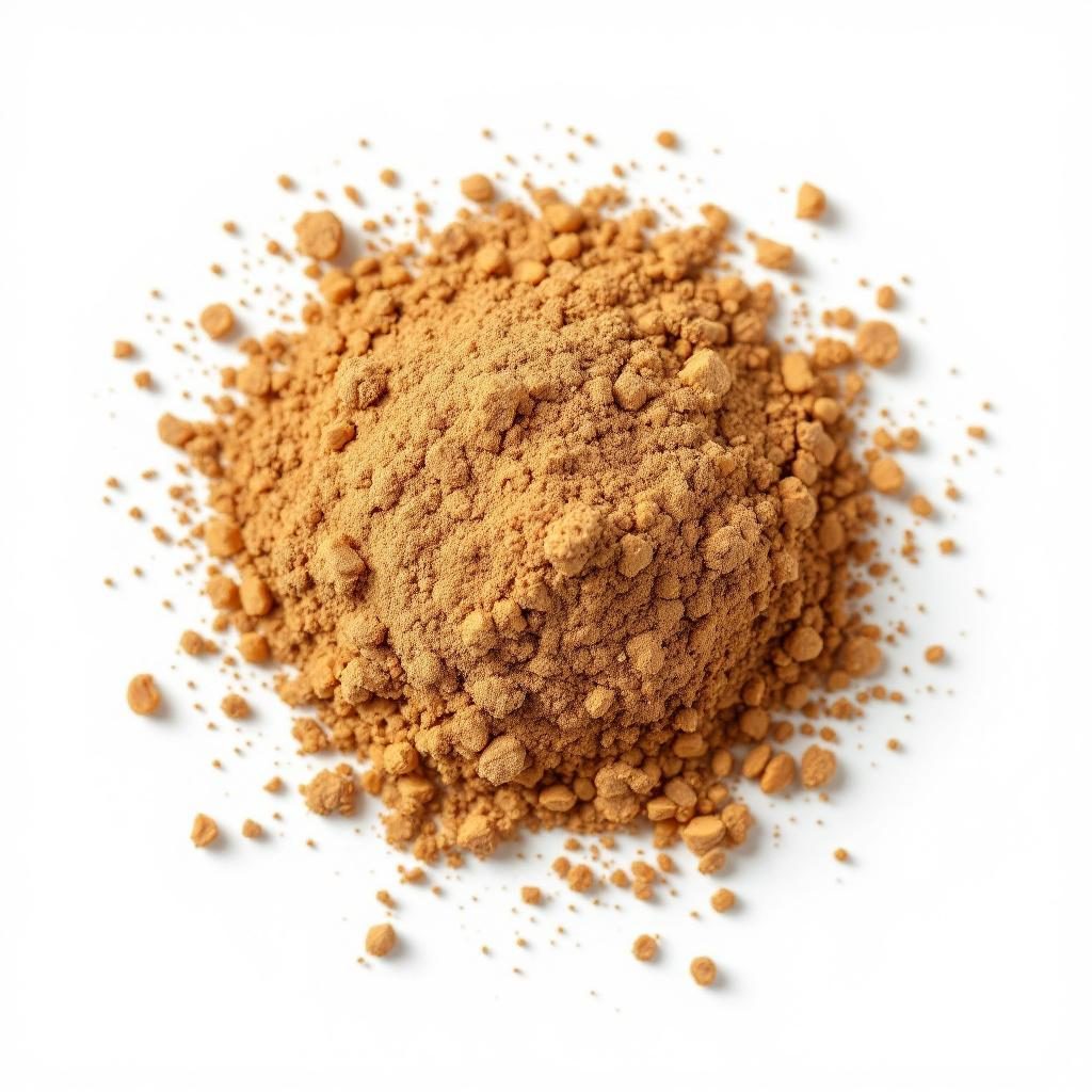 Black walnut hull powder in natural form