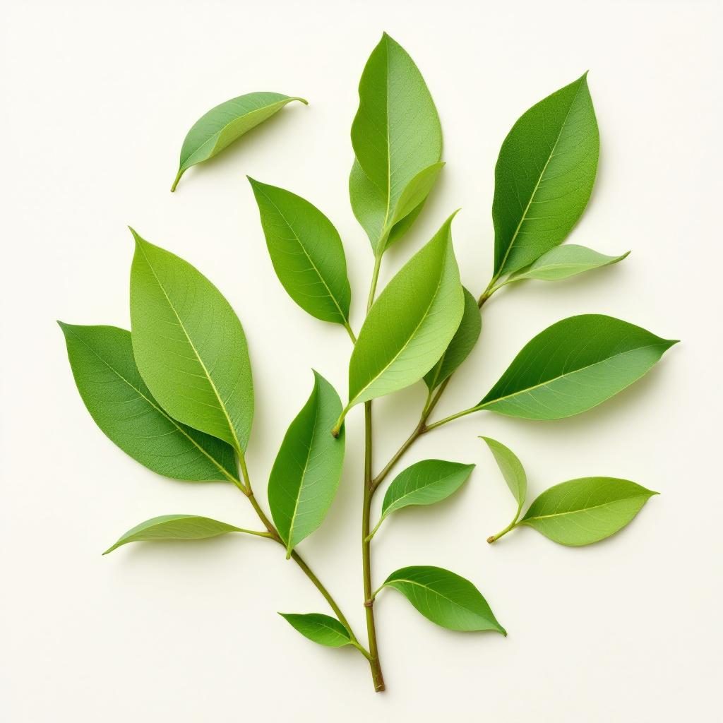 Green tea leaves natural ingredient