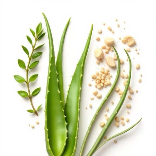 Aloe vera pianta con foglie succulente