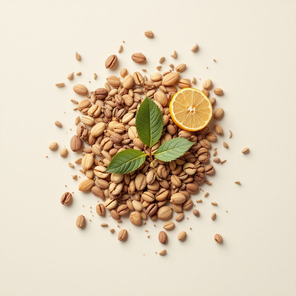 Chicchi di caffè verde