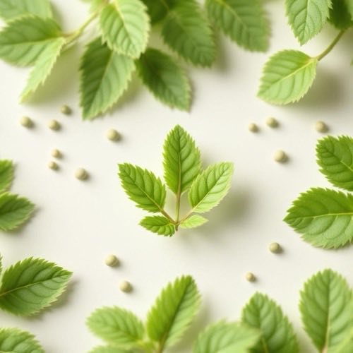 Ortica, Urtica dioica, foglie verdi