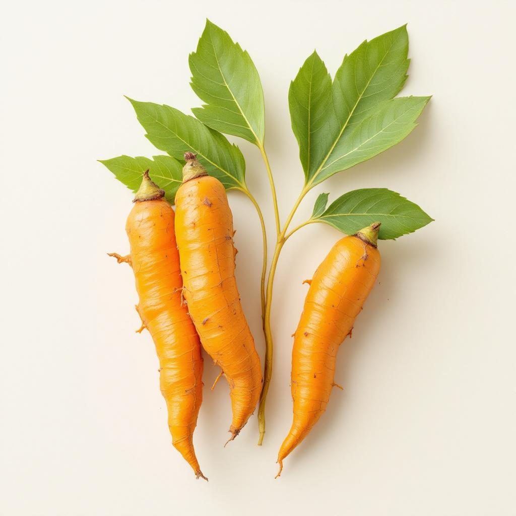 Radice di curcuma fresca su sfondo neutro