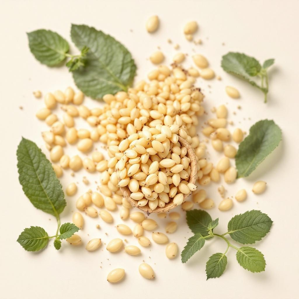 Radice di zenzero fresca su sfondo neutro