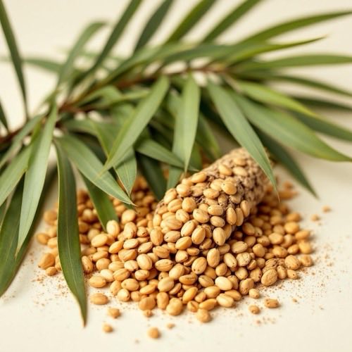 Semi di saw palmetto su sfondo naturale