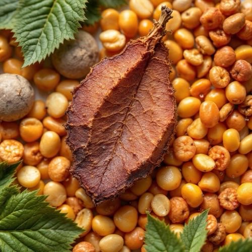 Dabīgs augu ekstrakts zaļās krāsas lapās