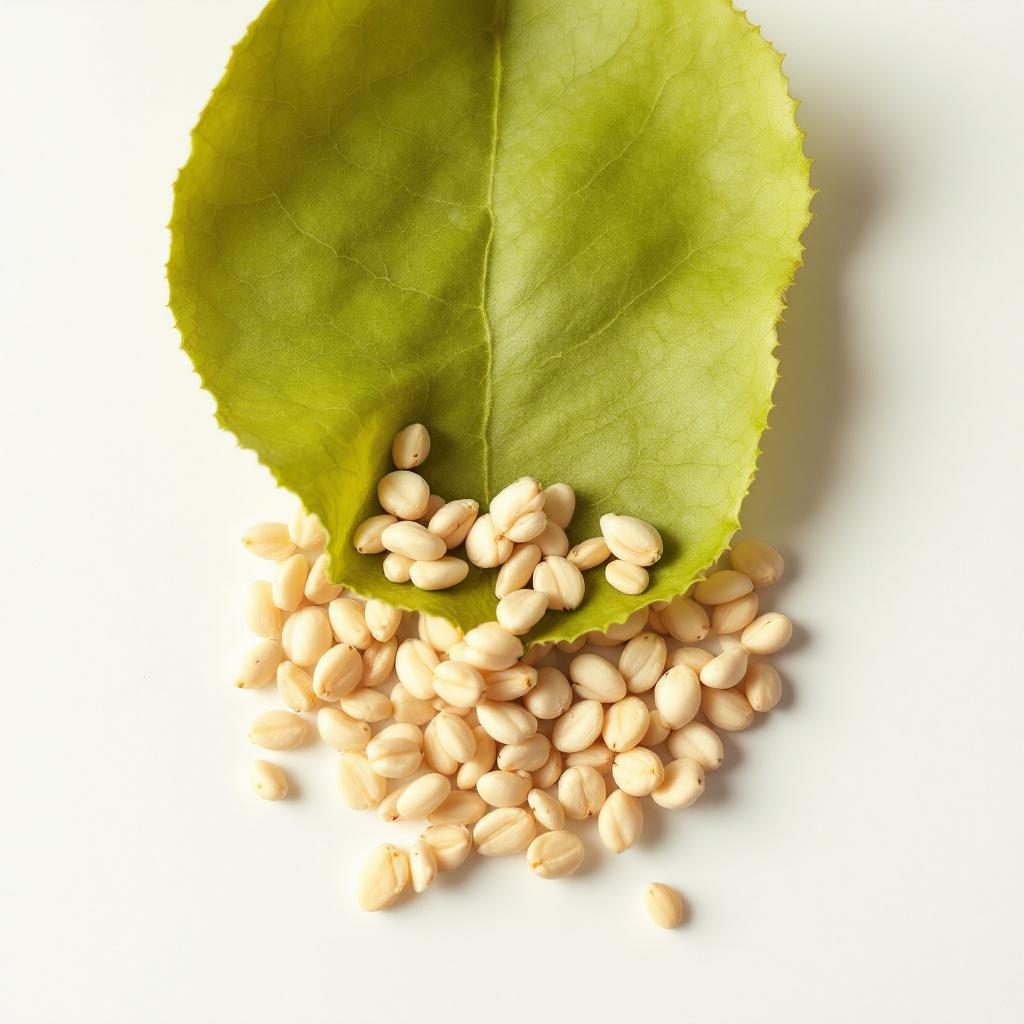 Zaļās tējas lapas dabiskā vidē