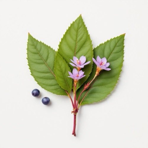 Cardo mariano con flores moradas