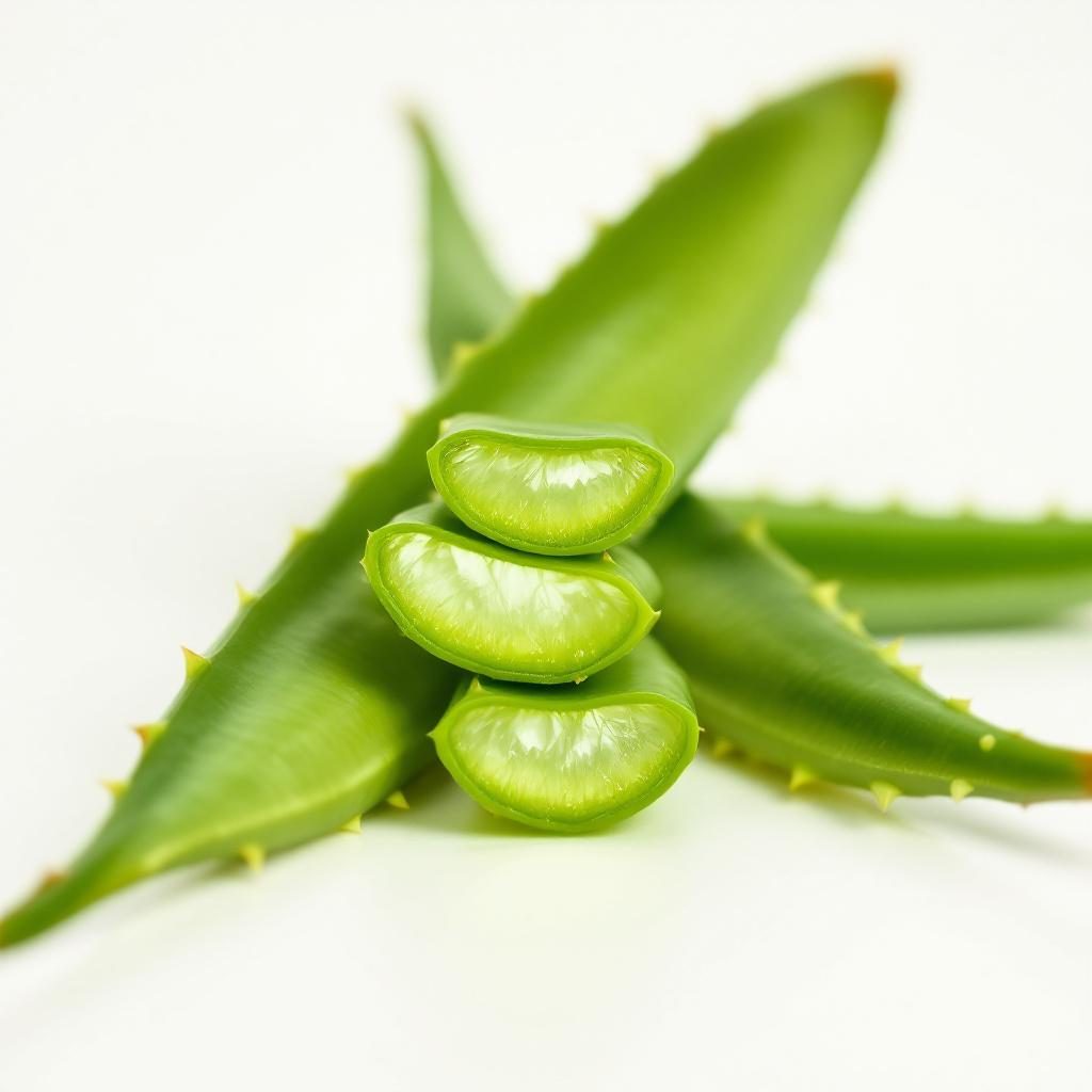 Extracto de aloe vera en hojas frescas