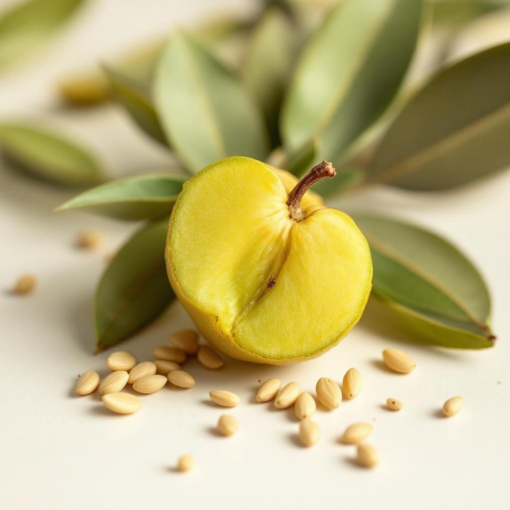 Hojas de olivo frescas en rama