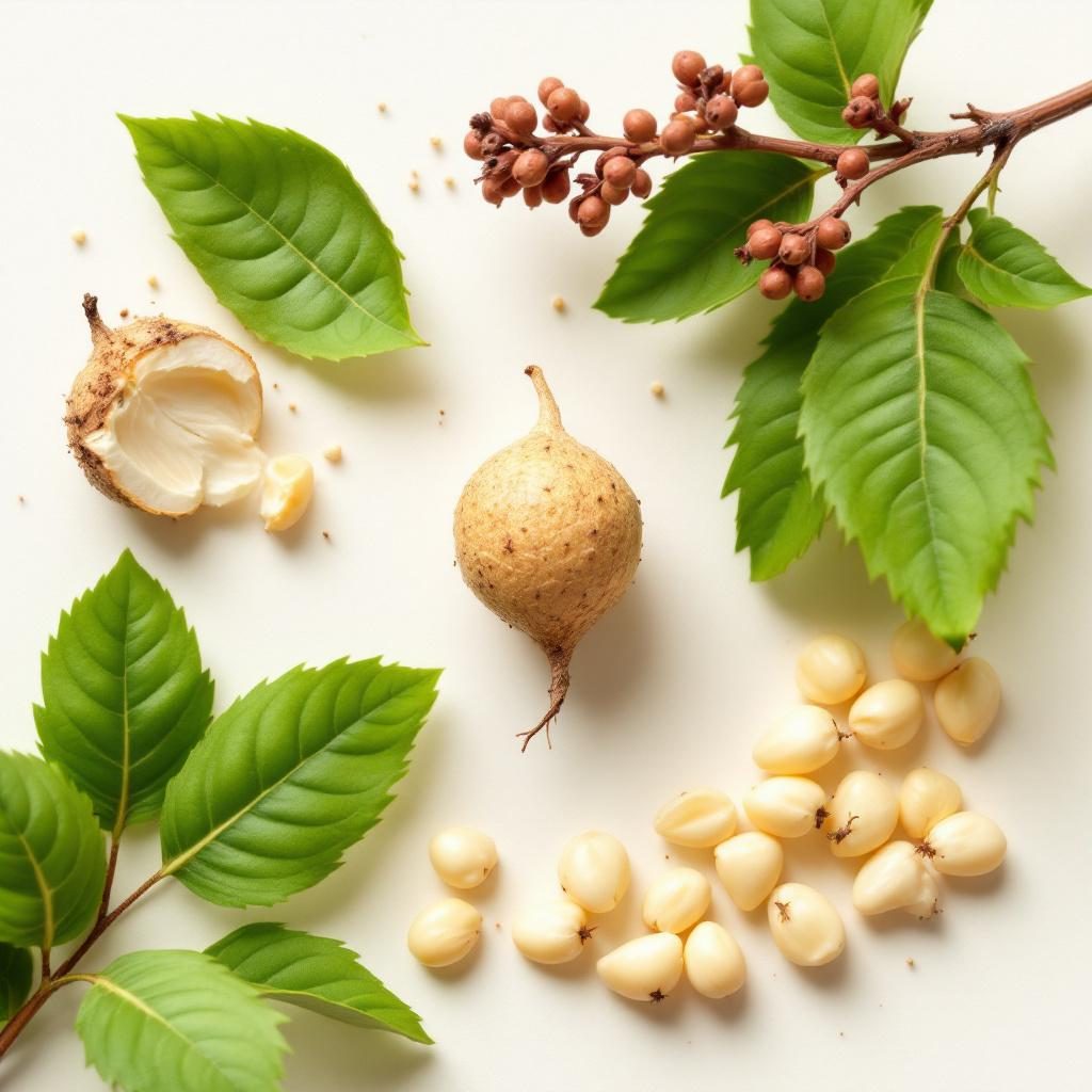 Raíz de jengibre fresca sobre superficie natural