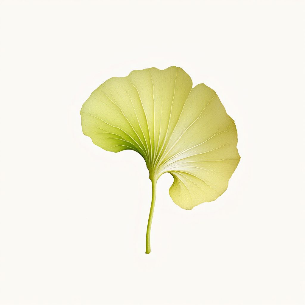 Ginkgo biloba leaf