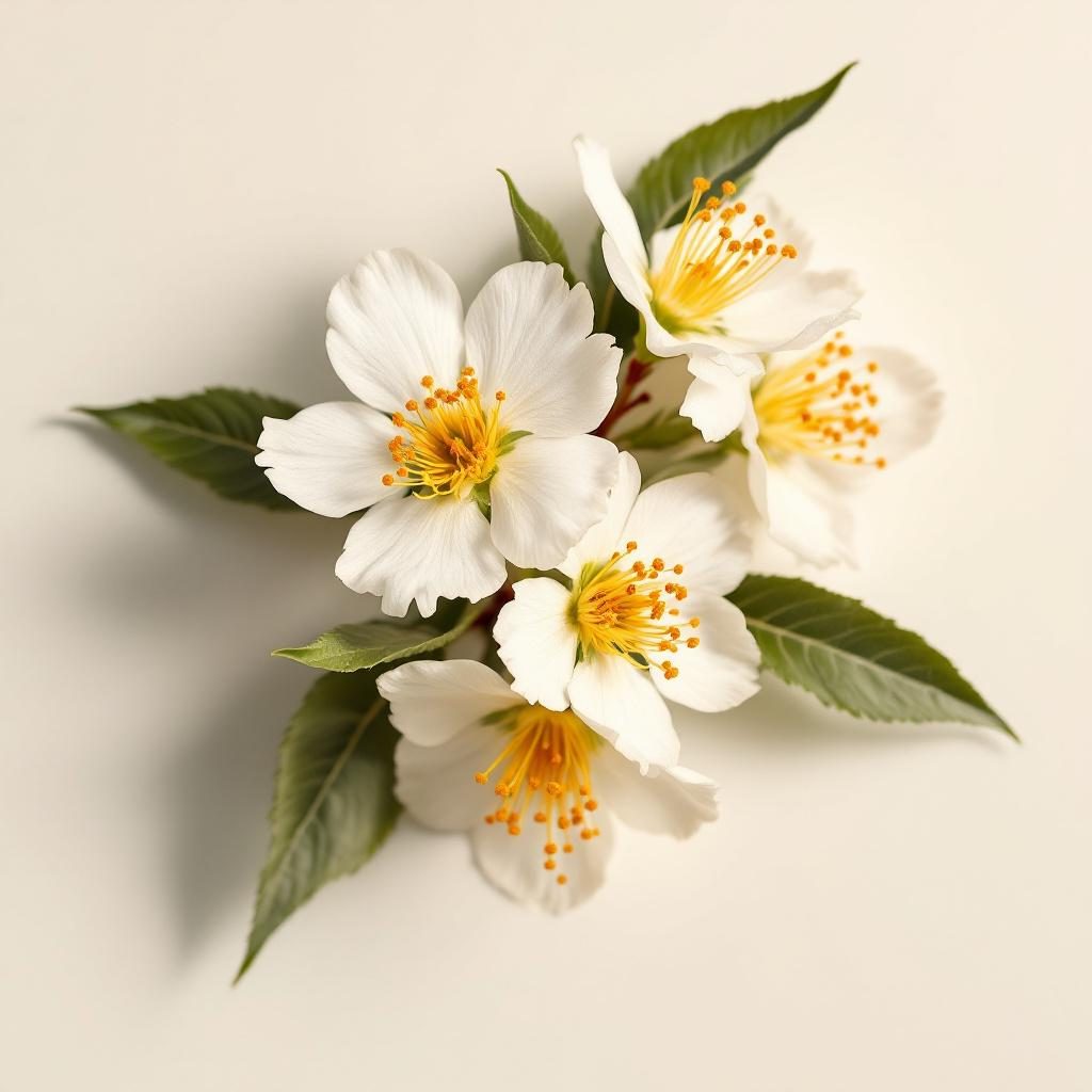 Manuka tree flowers in bloom