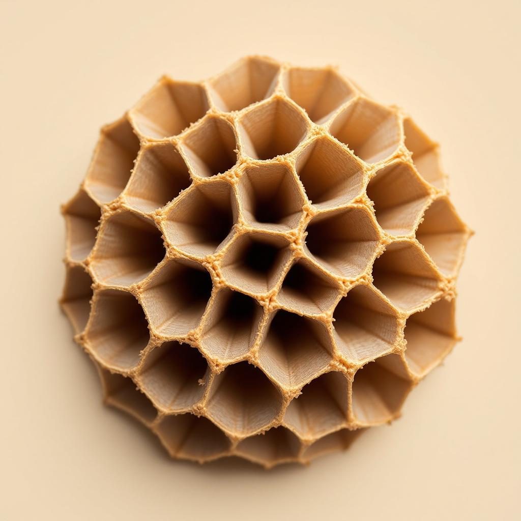 Natural honeycomb structure
