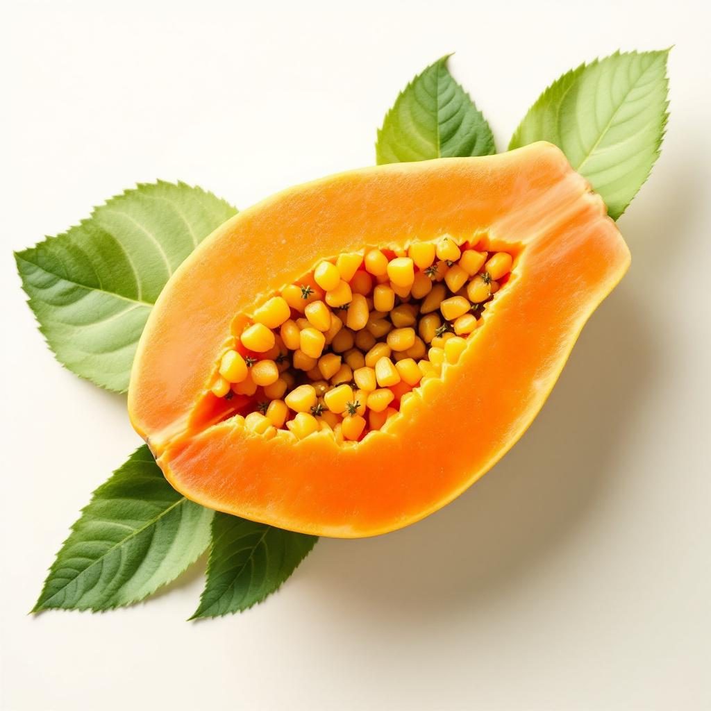 Papaya fruit natural enzyme source
