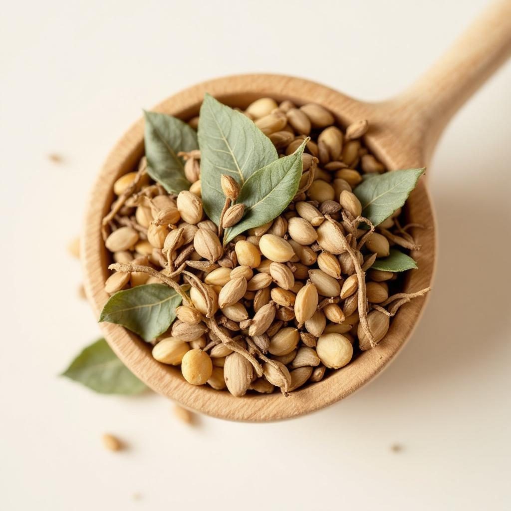 Raw manuka honey in wooden dipper