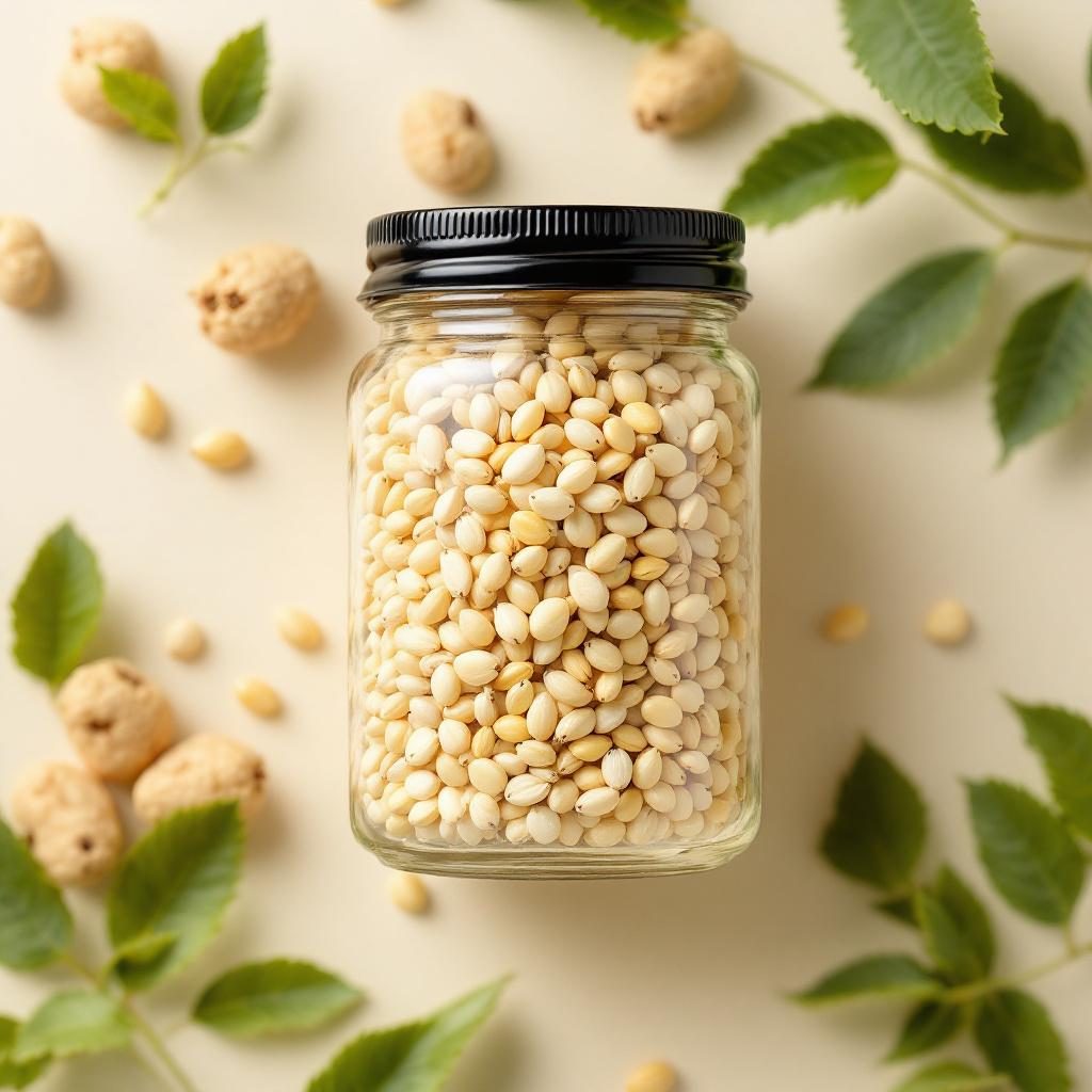 Hydrolyzowany kolagen w formie proszku – białe, drobne cząsteczki