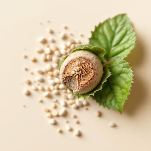 Liście damiany na gałązce w naturalnym otoczeniu