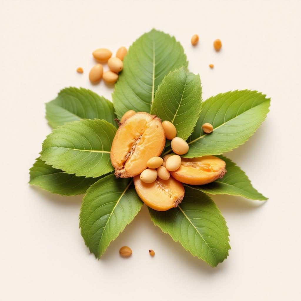 Masło shea orzechy i masło na neutralnym tle