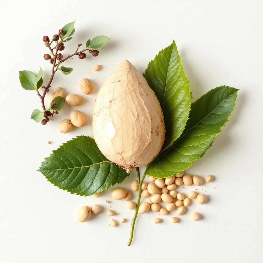 Pokrzywa zwyczajna liście na neutralnym tle