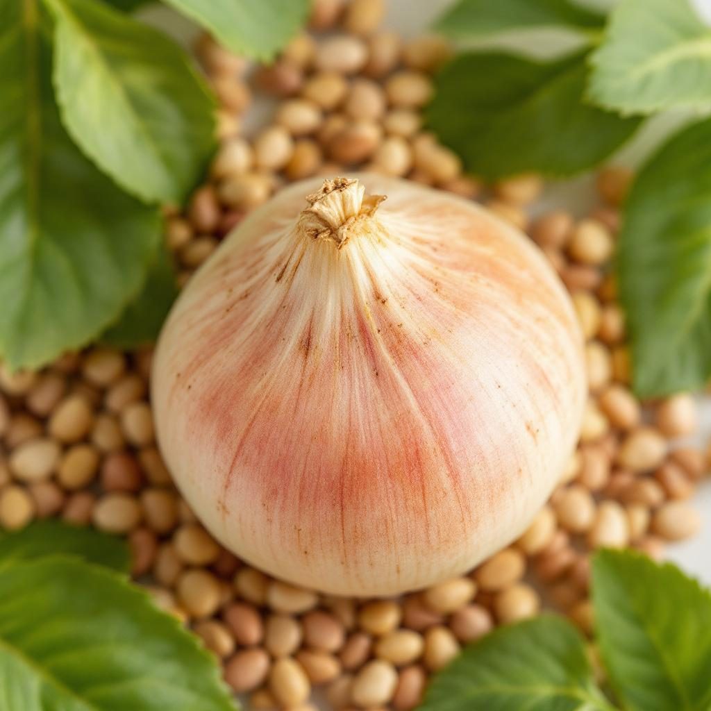 Alho fresco em bulbos