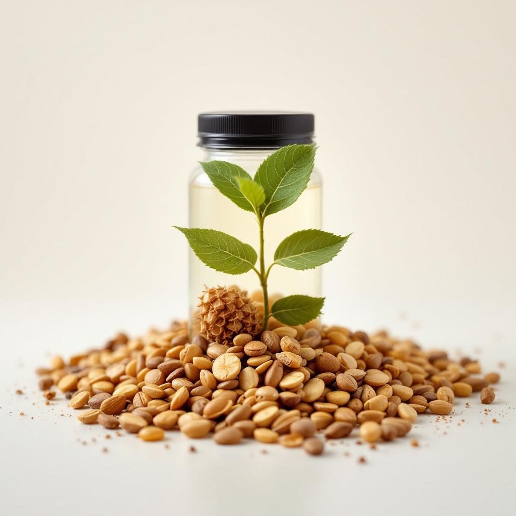 Camomila medicinal em fundo neutro