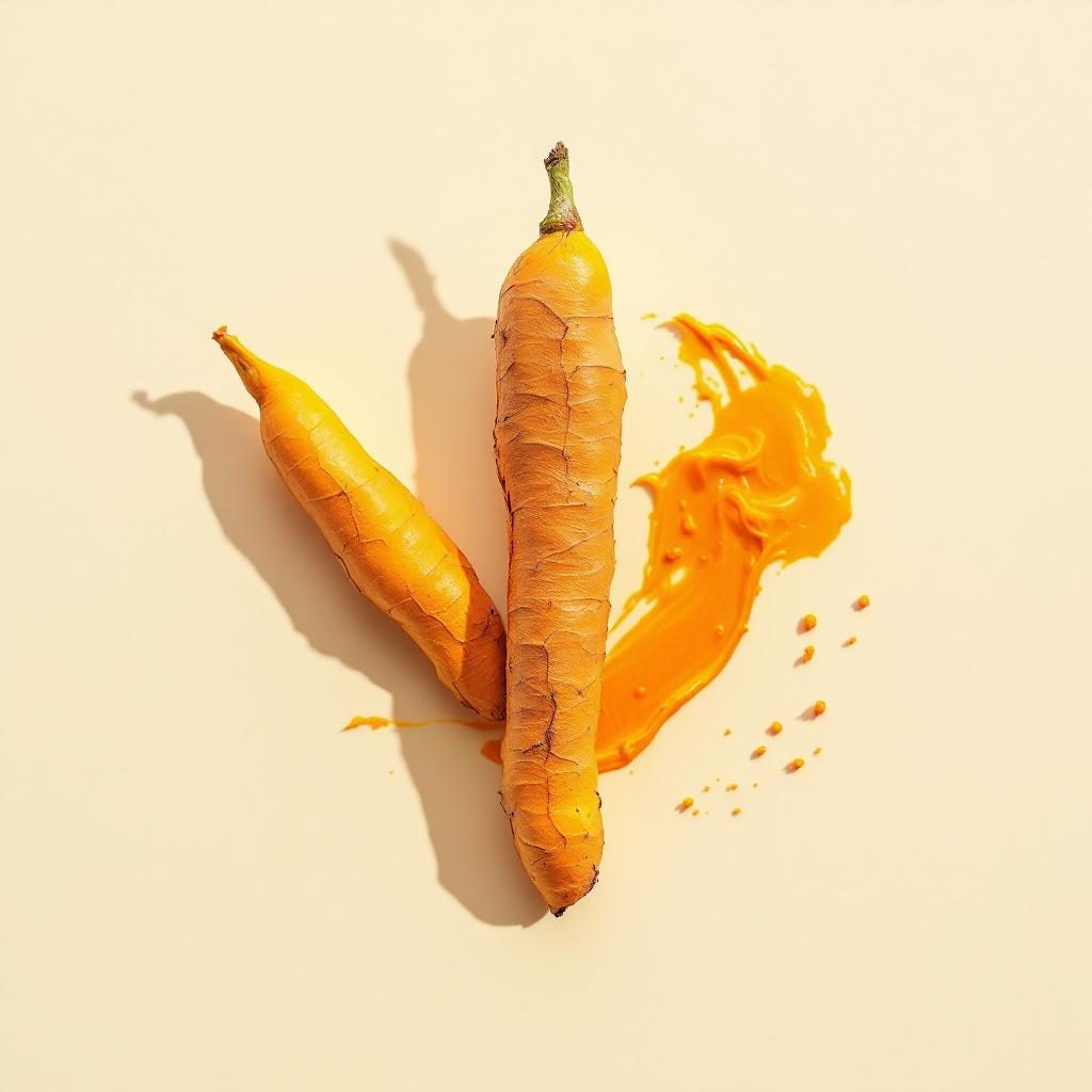 Extrato de cúrcuma em pó, raiz amarela