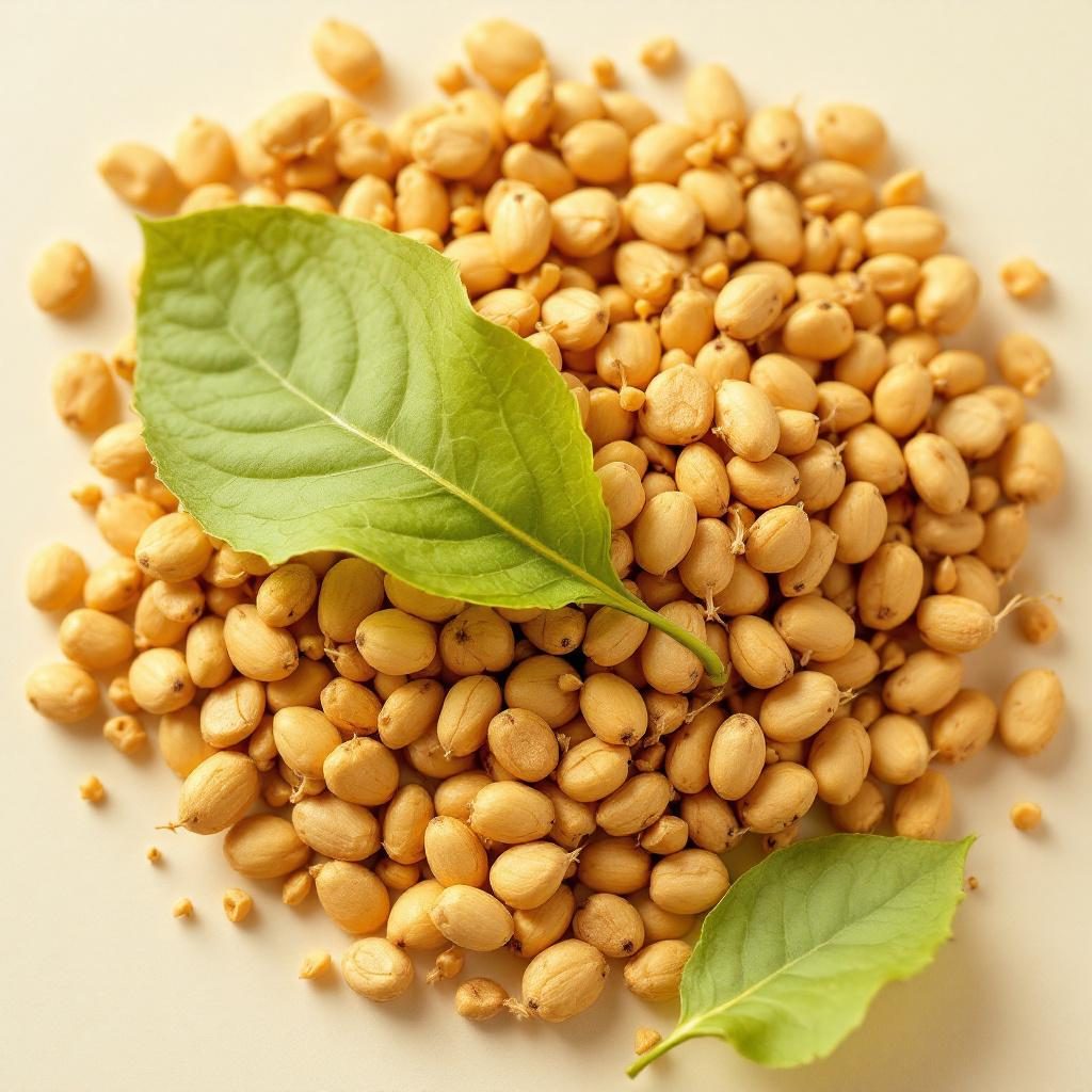 Ginseng coreano em fundo neutro