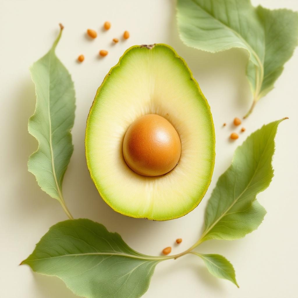 Luteína natural de fontes vegetais em fundo neutro