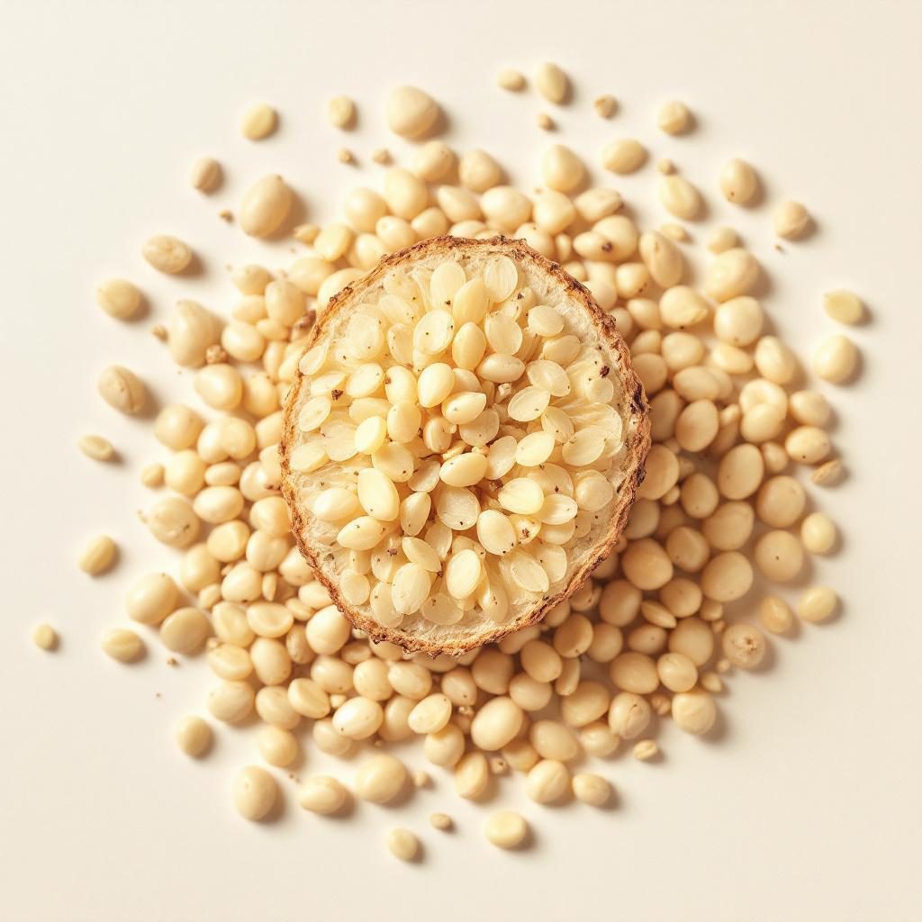 Raiz de gengibre fresca cortada