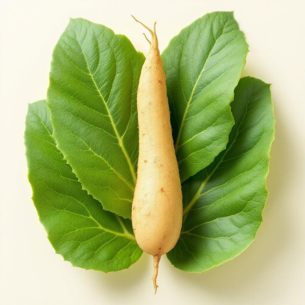 Raiz de ginseng seca