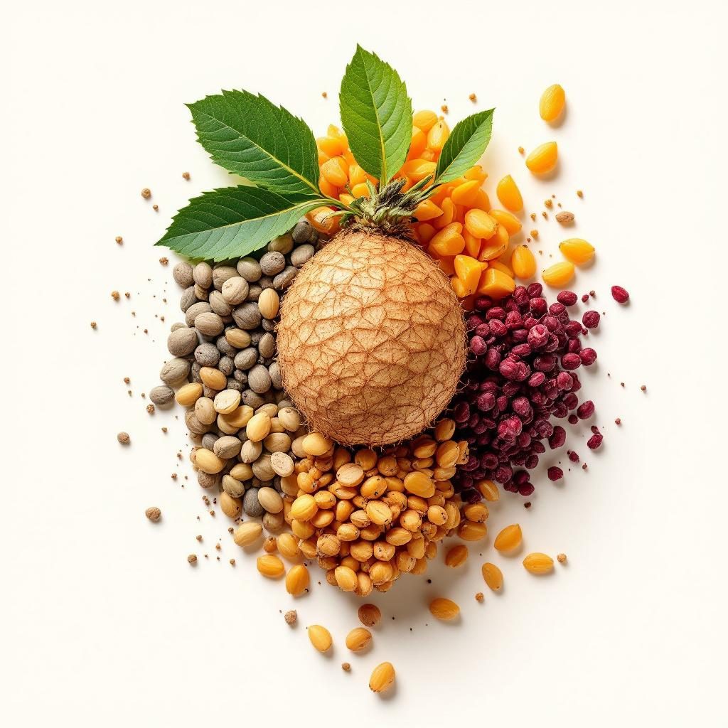 Sementes de abóbora frescas