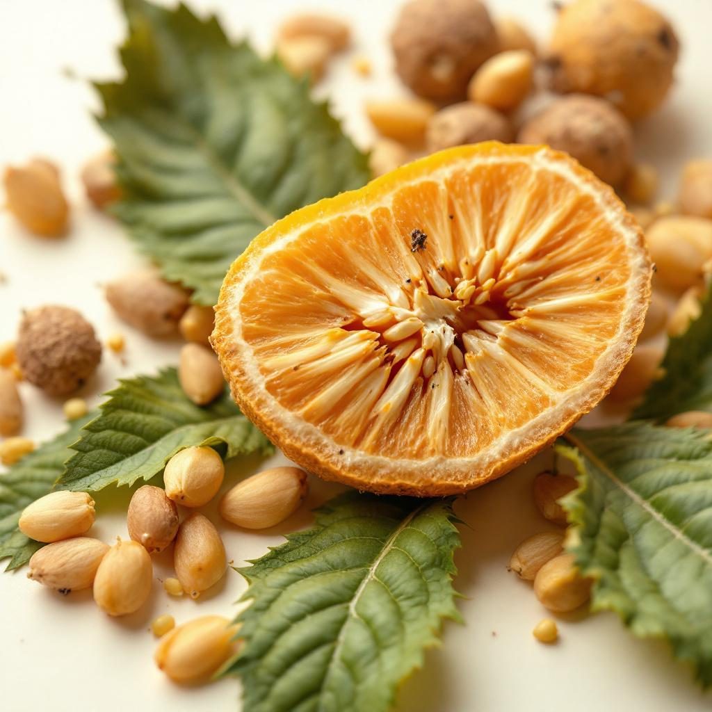 Sementes de linhaça castanhas em close-up