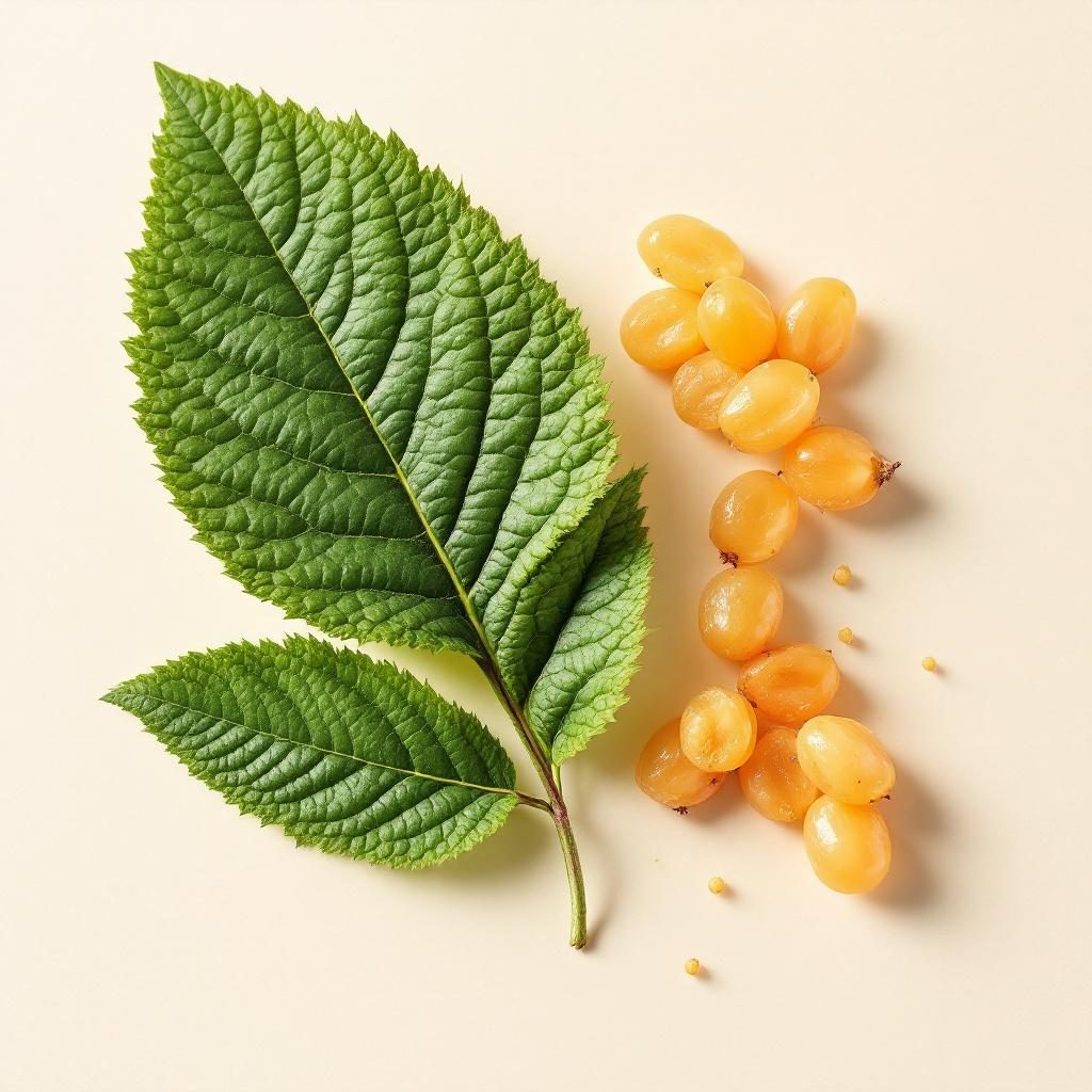 Zeaxantina de origem natural em fundo neutro