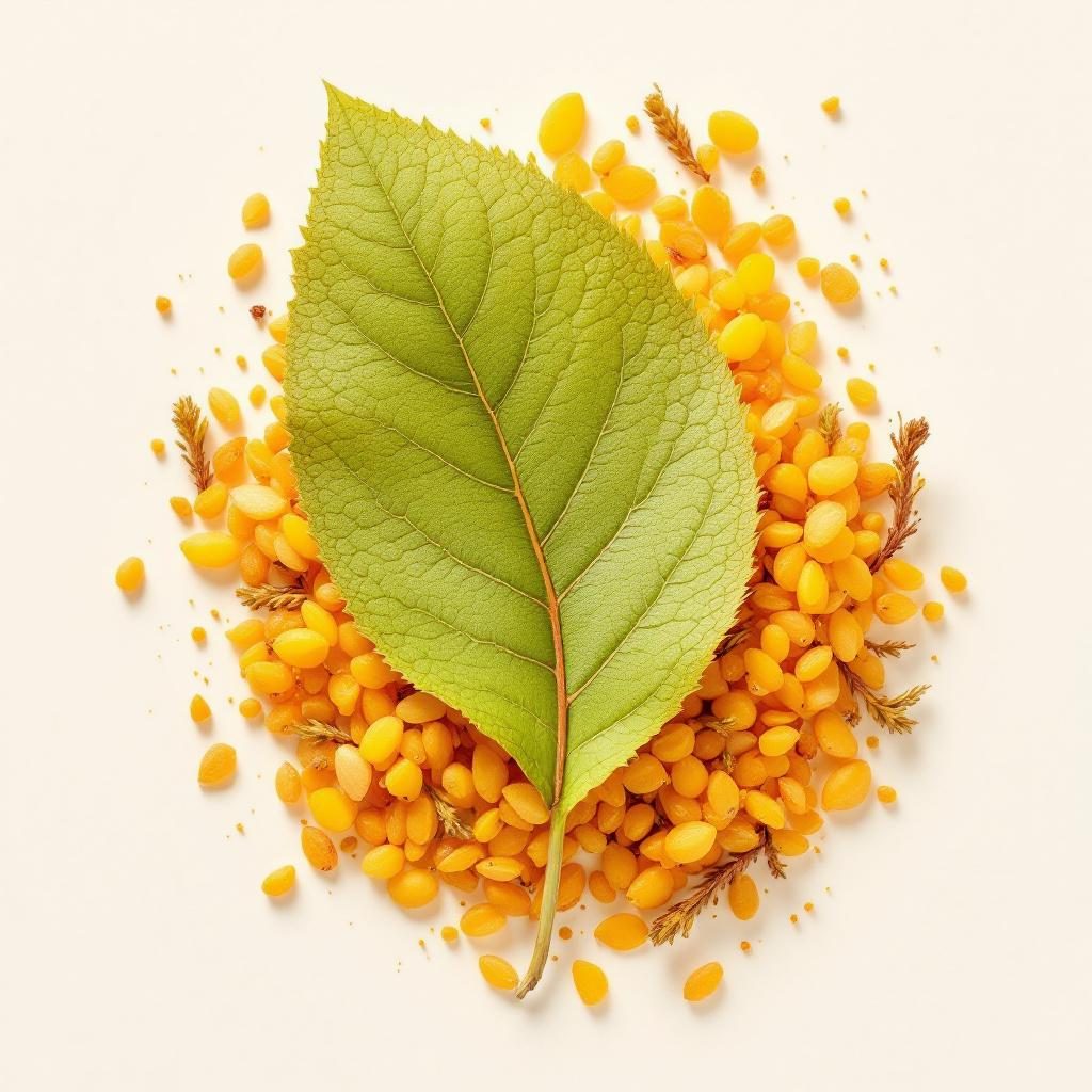 Extract de mușețel flori galbene pe fundal neutru