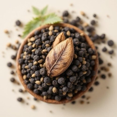 Piper negru, boabe de Piper nigrum