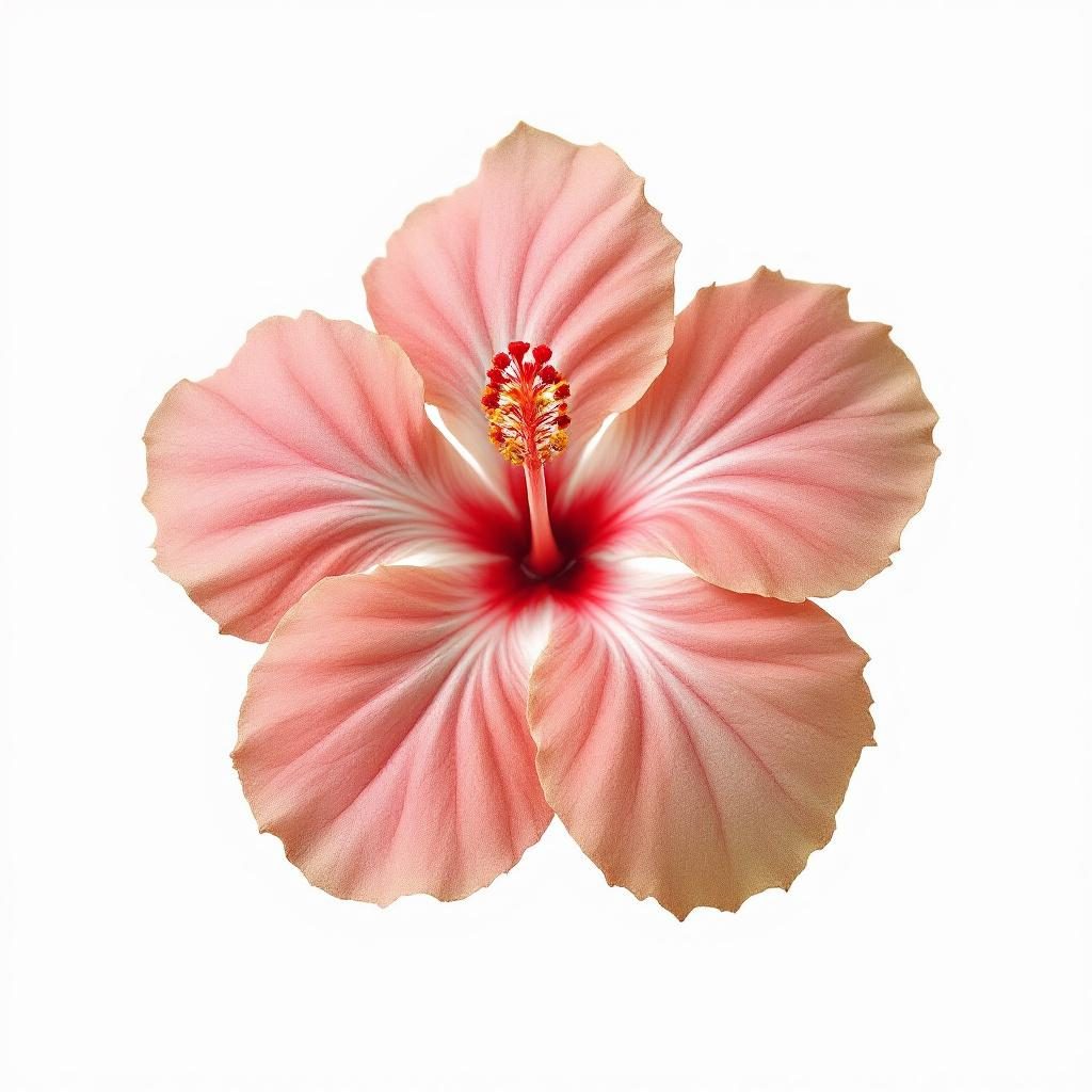 Suva biljka hibiskusa sa karakterističnim crvenim listićima