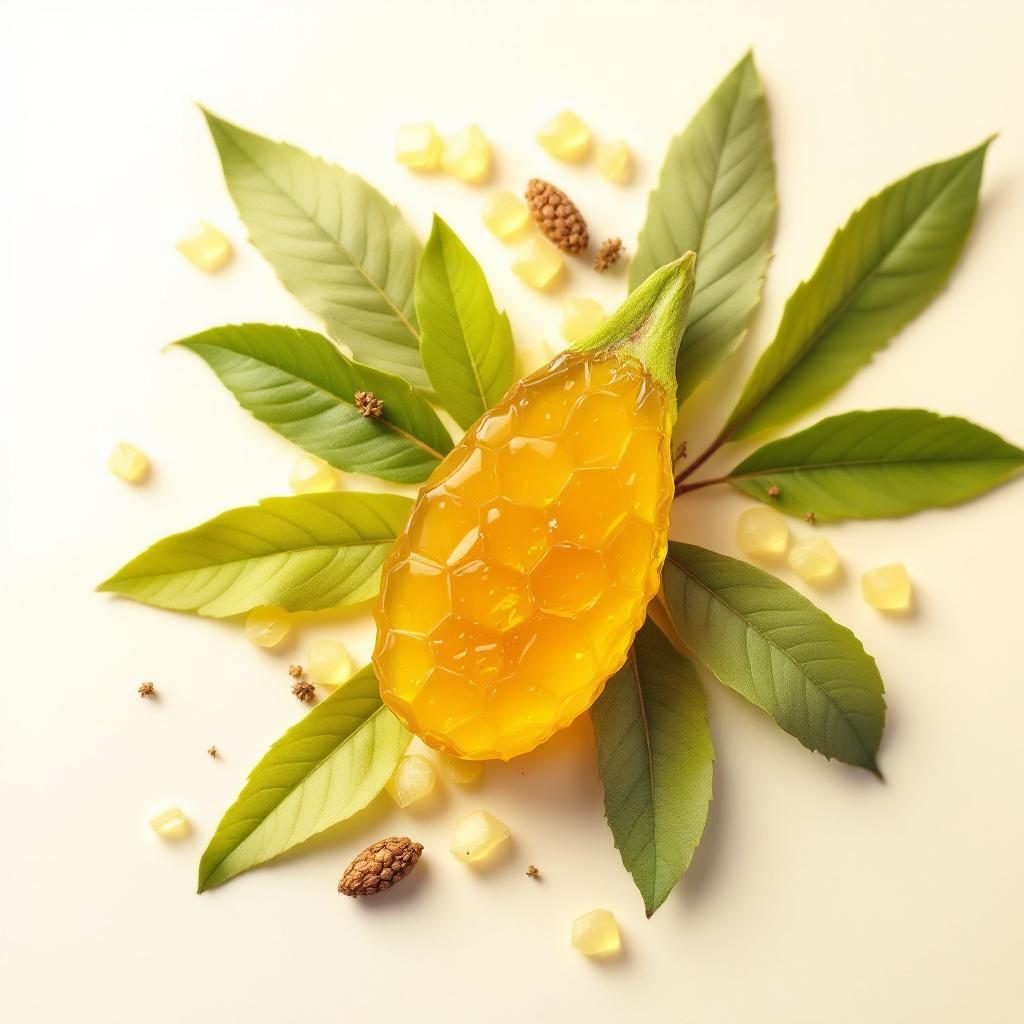 Svež propolis na prirodnom pozadini