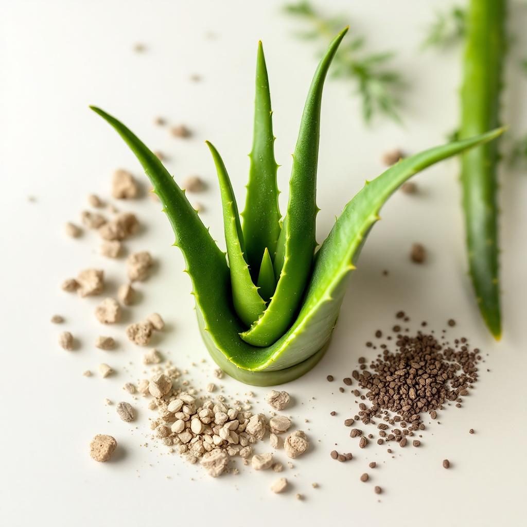 Aloe vera rastlina s gelovitou štruktúrou