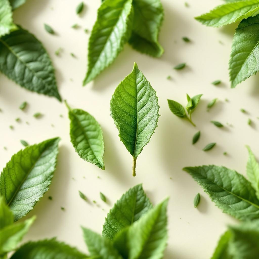 Green tea extract leaves