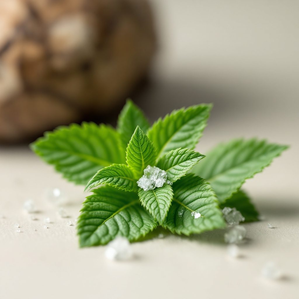 Menthol crystals