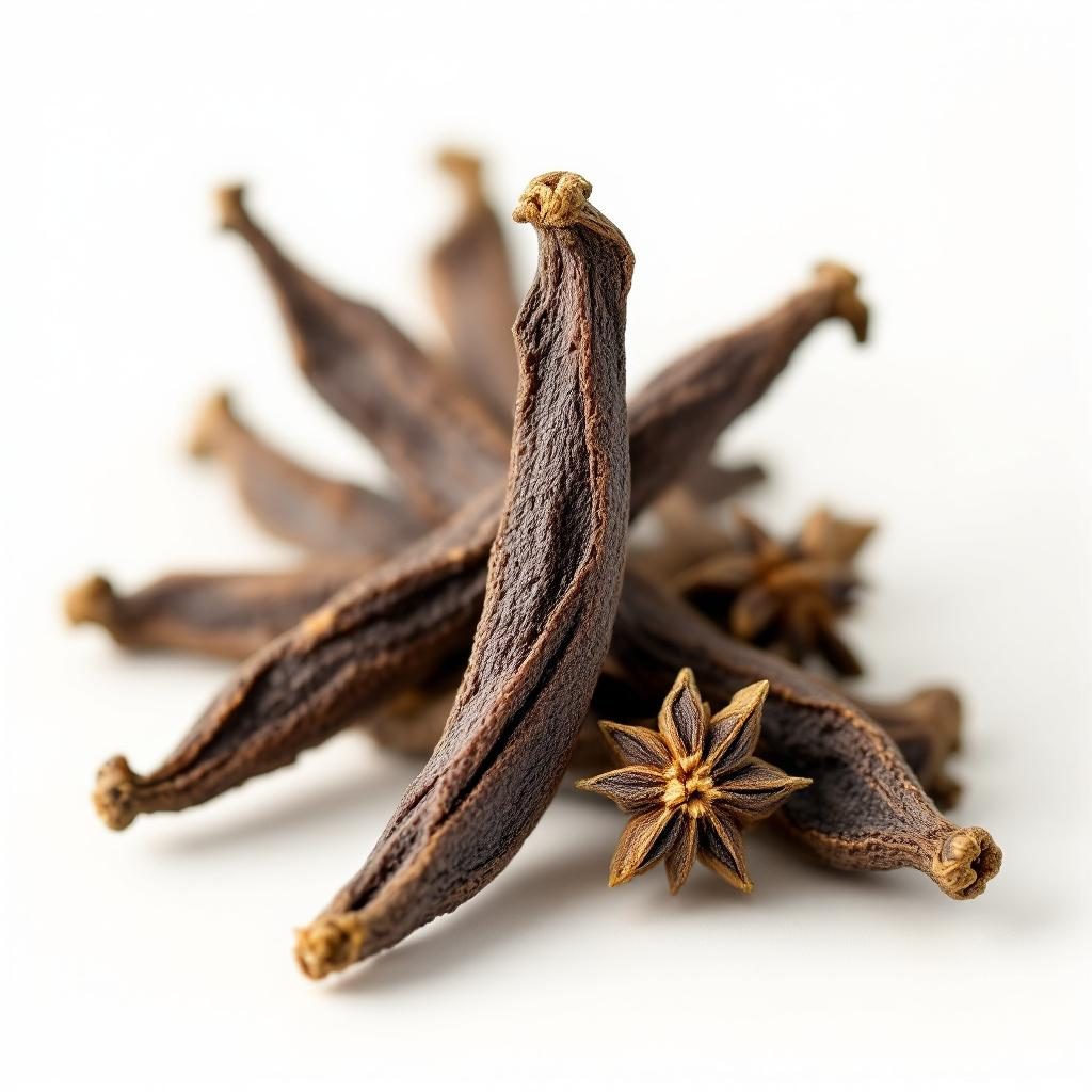 Cloves flower buds close up