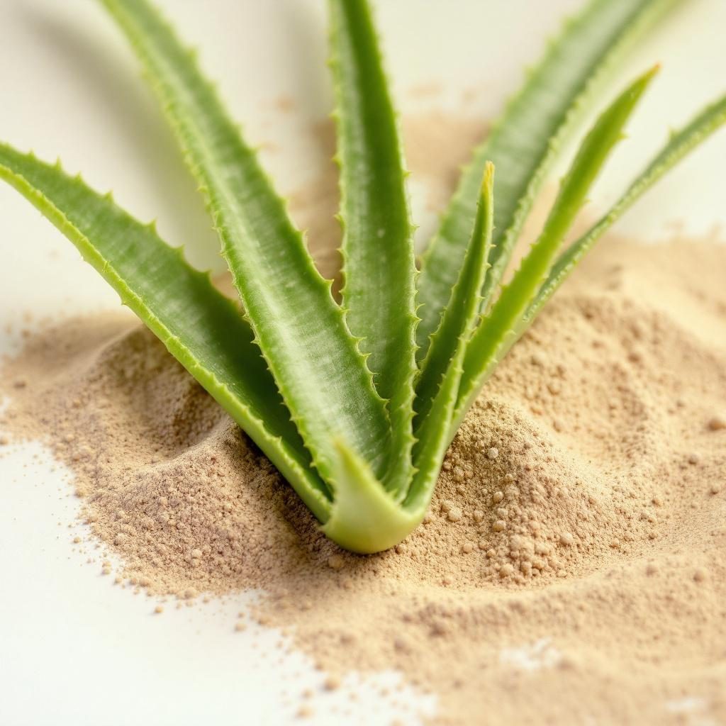 Aloe vera plant leaves