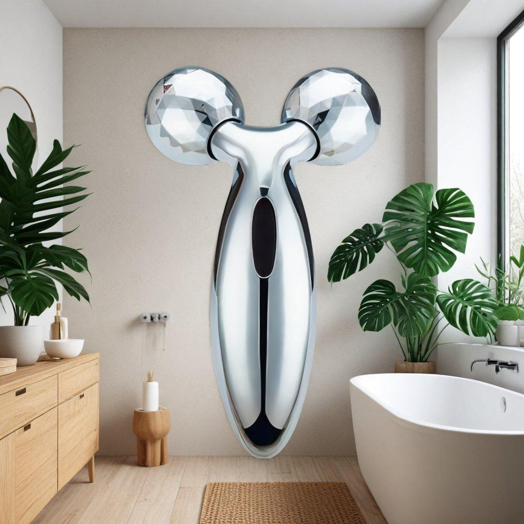 3D Face and Body Massage Roller - complete set view