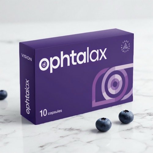 Ophtalax produkto pakuotė